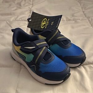Athletic Works Kids Blue and Yellow Sneakers